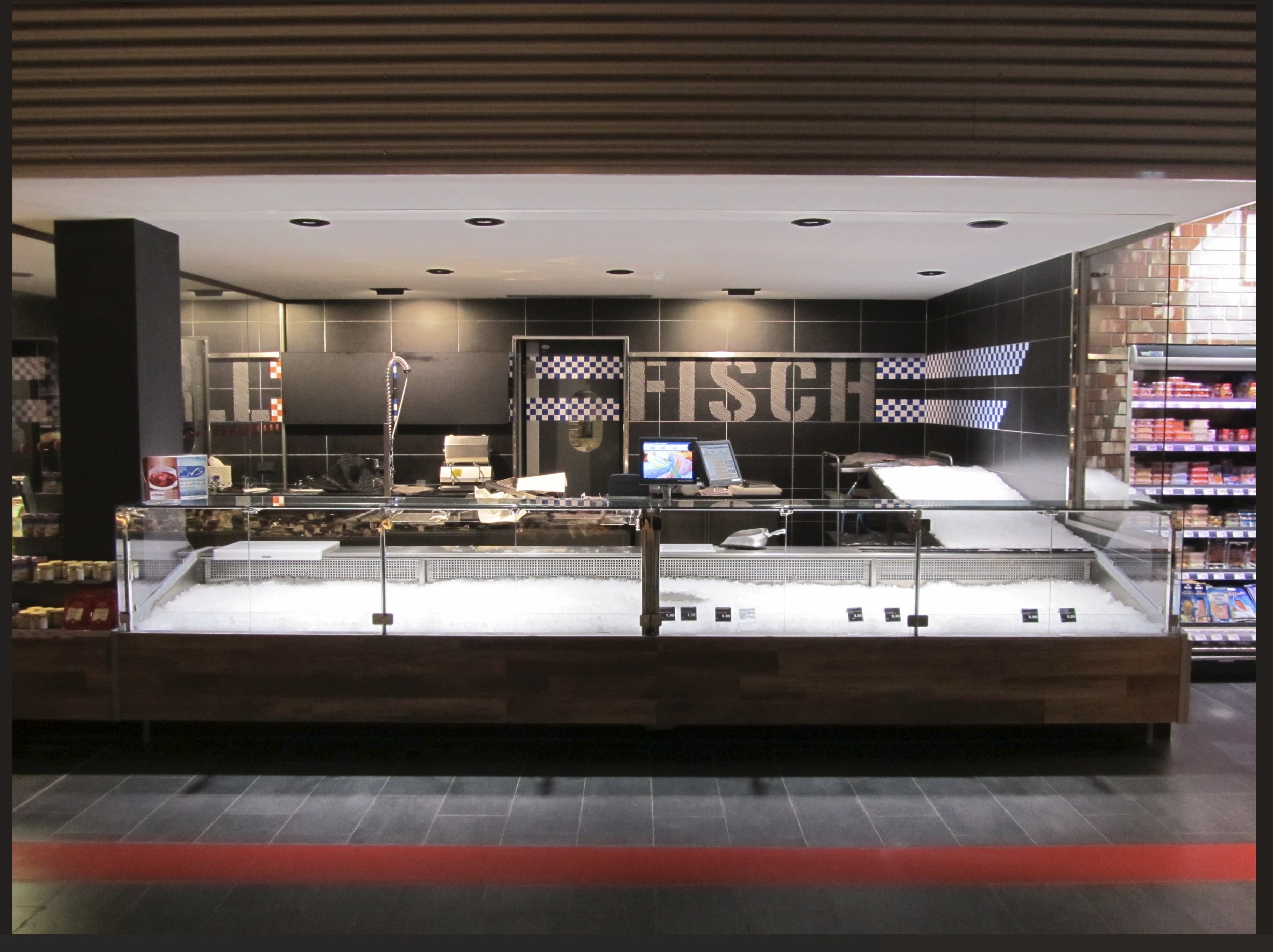 Kühlmöbel-Rückwand Fisch und Meeresfrüchte